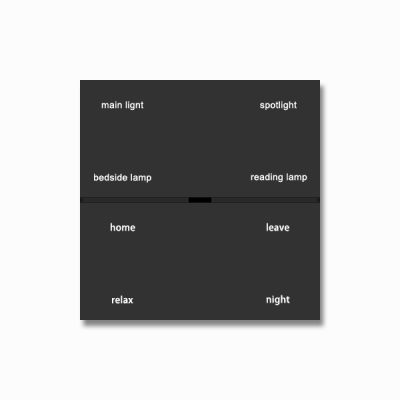 KNX Push Button Panel, 8 Buttons, R Series